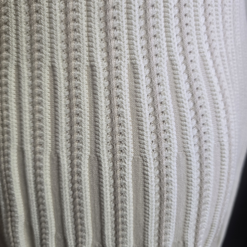 Lands' End Cream Textured Midi Dress - Picture 6 of 15